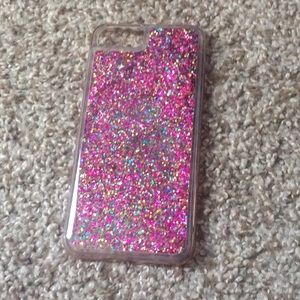 Glitter falling phone case